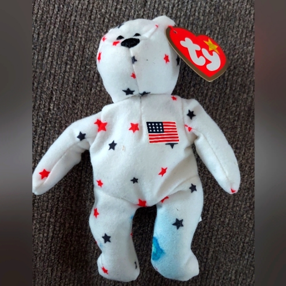 Teenie Beanie Babies Glory The Bear, great condition. With tags